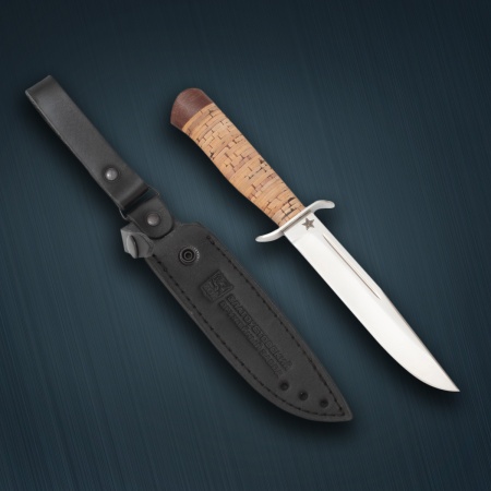 Нож «Финка-1» 95x18, береста, текстолит