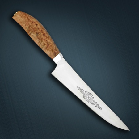Нож «Мясницкий» карельская береза