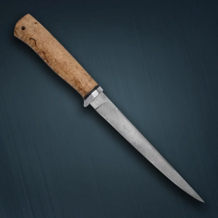 Нож «Белуга» карельская береза дамасская сталь ZDI-1016