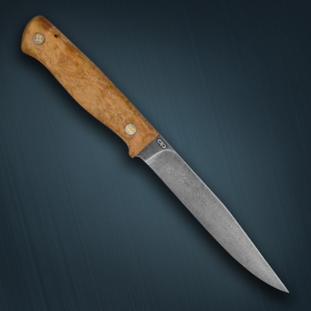 Нож «Заноза» ЦМ карельская береза дамасская сталь ZDI-1016