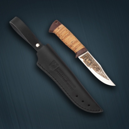 Нож «Клычок» сталь 95x18, береста, текстолит
