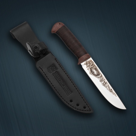 Нож «Лиса» сталь 95x18, кожа, текстолит