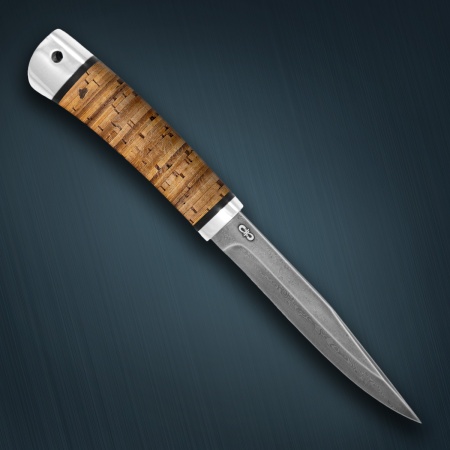 Нож «Заноза» береста дамасская сталь ZDI-1016
