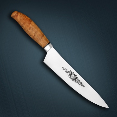 Нож «Поварской» карельская береза