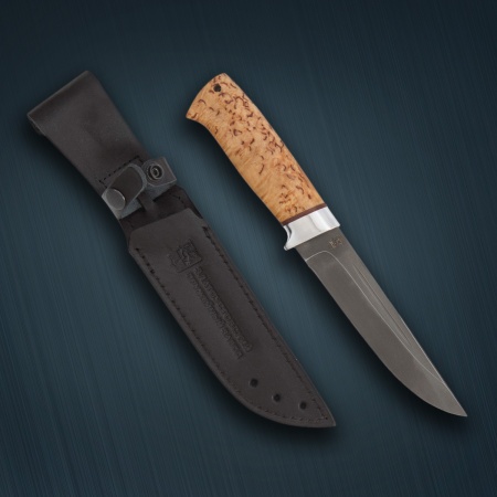 Нож «Бекас» сталь Х12МФ, карельская береза стабилизированная/ал.
