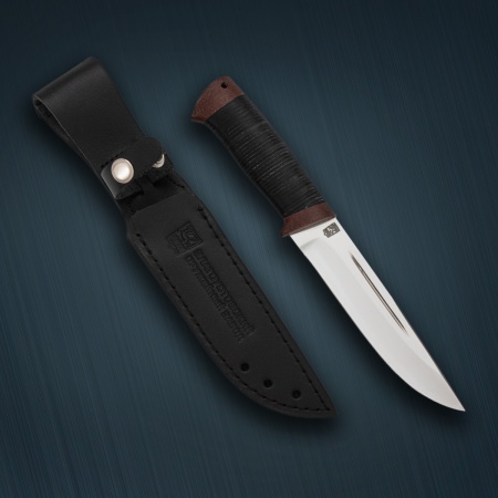 Нож «Бекас» 95x18 кожа, текстолит