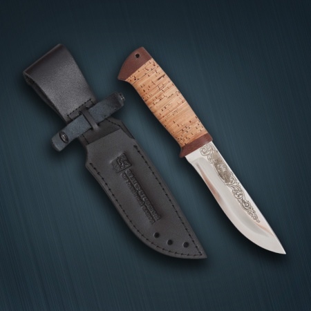 Нож «Таежная стрела» сталь 95x18, береста, текстолит