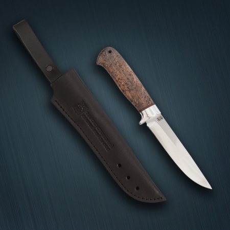 Нож «Турист» сталь 110Х18МШД, карельская берез стабилизированная/ал