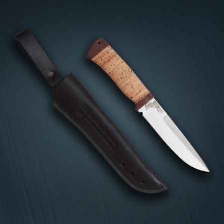 Нож «Таежный» сталь 95x18, береста, текстолит